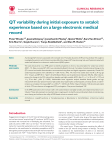 QT variability during initial exposure to sotalol: experience based on