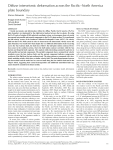 Diffuse interseismic deformation across the Pacific–North America