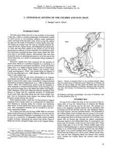 3. geological setting of the celebes and sulu