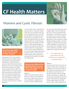Vitamins and Cystic Fibrosis