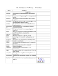 5th Grade Science Vocabulary ~ Student List