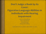 Don`t Judge a Book by its Cover: Figurative Language