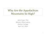 Why are the Appalachian Mountains so high?