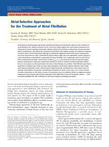 Atrial-Selective Approaches for the Treatment of Atrial Fibrillation