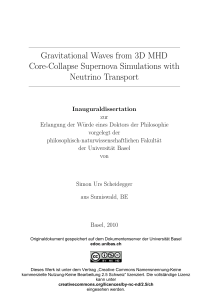 Gravitational Waves from 3D MHD Core