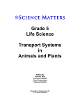 Grade 5 Life Science Transport Systems in Animals and Plants