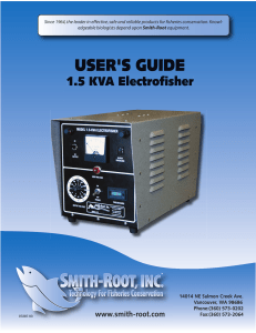 1.5 KVA Manual.03.indd - Smith-Root