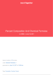 Percent Composition And Chemical Formulas