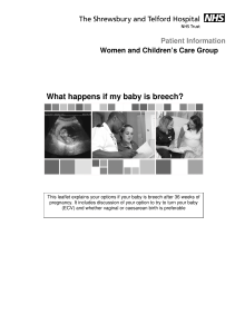 What happens if my baby is breech?