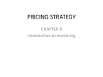 PRICING STRATEGY