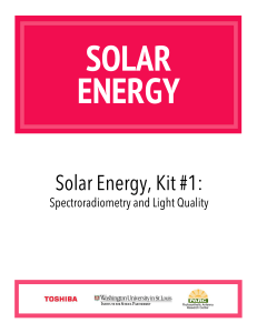 SolarEnergy_Kit#1 - Institute for School Partnership
