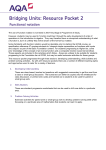 Bridging Units: Resource Pocket 2