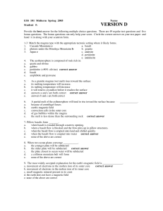 Sample Midterm/Final