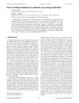 Use of scattered radiation for absolute x