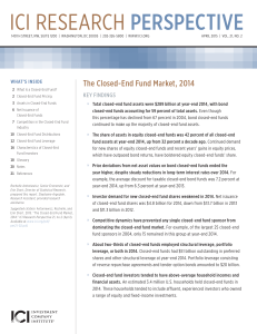 The Closed-End Fund Market, 2014