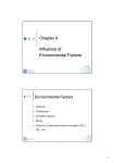 Chapter 4 Influence of Environmental Factors
