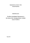 The Role of the Beatles Phenomenon in the Culture of the `Swinging