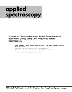 Polymorph Characterization of Active Pharmaceutical