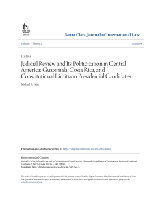Judicial Review and Its Politicization in Central America: Guatemala
