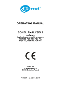 User Manual - Sonel Analysis
