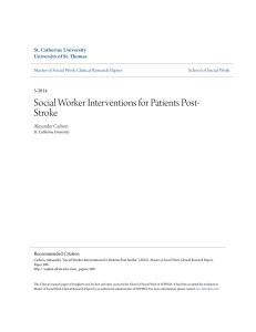 Social Worker Interventions for Patients Post-Stroke