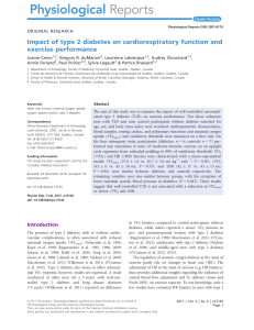 Impact of type 2 diabetes on cardiorespiratory function and exercise