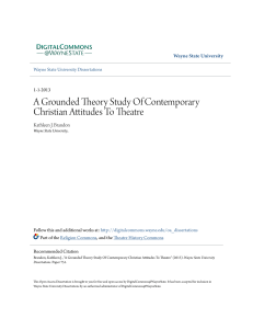 A Grounded Theory Study Of Contemporary Christian Attitudes To