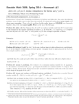 Bowdoin Math 2606, Spring 2016 – Homework #3