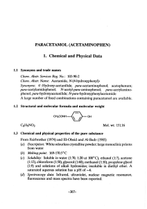 Paracetamol - IARC Monographs on the Evaluation of Carcinogenic