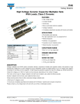 RHK High Voltage Ceramic Capacitor Multiplier Sets with Leads