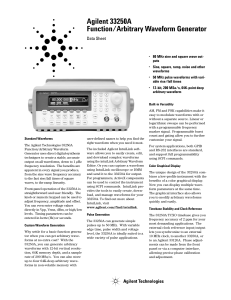 Agilent 33250A Function/Arbitrary Waveform Generator