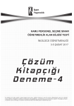 Çözüm Kitapçığı Deneme-4