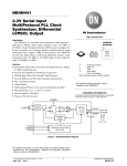 NB4N441 - Serial Input PLL Clock Synthesizer