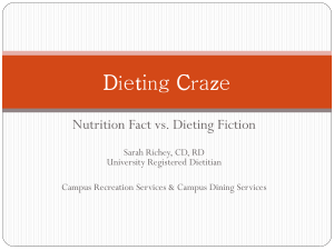 Dieting Craze