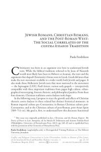 JewishRomans, ChristianRomans, and thePost