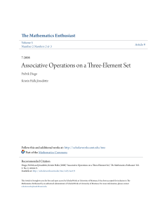 Associative Operations on a Three-Element Set