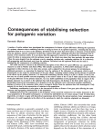 Consequences of stabilising selection for polygenic variation