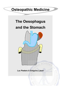 Osteopathic Medicine The Oesophagus and the Stomach