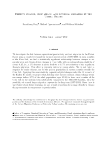 Climate change, crop yields, and internal migration in the United