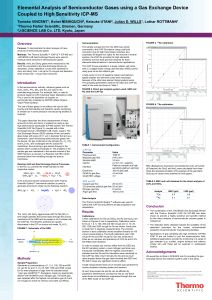 Elemental Analysis of Semiconductor Gases Using a Gas Exchange