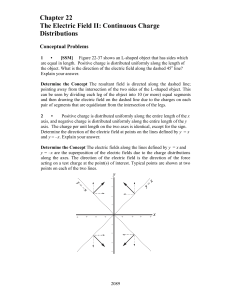 Chapter 22 The Electric Field II: Continuous Charge