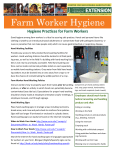 Farm Worker Hygiene - University of Vermont