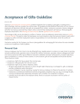 Acceptance of Gifts Guideline