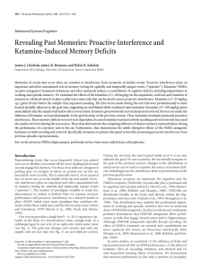 Revealing Past Memories: Proactive Interference