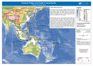 Tectonic Plates and Faults in Asia-Pacific