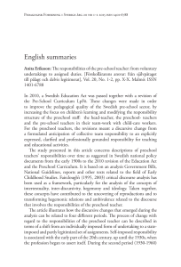English summaries - Open Journal Systems at Lund University