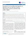 Procalcitonin for the differential diagnosis of infectious and non