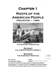 Chapter 1 Roots of the American People