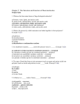 Chapter 5: The Structure and Function of Macromolecules