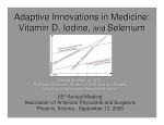 Vitamin D, Iodine, and Selenium